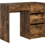 vidaXL Schreibtisch Ger&auml;ucherte Eiche 90 x 37,5 x 75 cm Holzwerkstoff - Braun