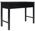 vidaXL Schreibtisch Schwarz 110&times;45&times;76 cm Holz - Schwarz