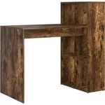 vidaXL Schreibtisch mit Regal Ger&auml;ucherte Eiche 108 x 55 x 103.5 cm - Braun