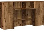 vidaXL Empfangstheke Altholz-Optik 180x50x103,5 cm Holzwerkstoff - Braun