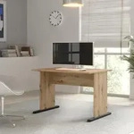 Forte TEMPRA 2 Schreibtisch 100 110, moderner Schreibtisch mit Kufenf&uuml;&szlig;en, B&uuml;ro,