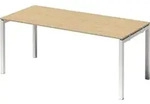 BISLEY Schreibtisch Cito Ma&szlig;e: 180 x 74 x 80 cm (B x H x T) 3-Schicht-Spanplatte,