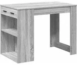 vidaXL Schreibtisch mit Schubladen Ablage Grau Sonoma 102x62x77,5 cm - Grau
