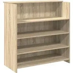 vidaXL Empfangstresen Sonoma-Eiche 100 x 50 x 103,5 cm Holzwerkstoff - Braun