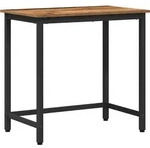 vidaXL Tisch Altholz 100 x 50 x 76,5 cm Ingenieure Holz und Stahl - Braun