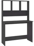 vidaXL Schreibtisch mit Regalen Grau 110x45x157 cm Holzwerkstoff - Grau