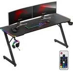 huzaro Hero 4.8 RGB | LED Gaming PC Tisch Schreibtisch | Inklusive Mauspad 