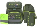 L&auml;ssig Schulranzen-Set Light, Unique Jungle green - Gr&uuml;n