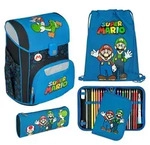 Scooli Super Mario, Federm&auml;ppchen, Schultasche, Sporttasche, M&auml;dchen, Mittelschule,