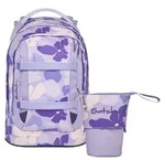 Satch, Schulrucksack-Set PACK Lilac Blossom 2-teilig, ab 5. Klasse - Lila