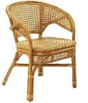 Kobolo Stuhl Rattanstuhl Sessel Rattansessel -NIMES- mit Wiener Geflecht -...