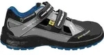 Leibw&auml;chter Sicherheitssandale ATHEN S1PS ESD Gr. 37 schwarz / blau - Schwarz/Blau -