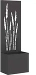 vidaXL Garten Sichtschutz-Leinwand Schwarz 50 x 150 cm - Schwarz