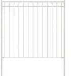 vidaXL Zaunelement ASSEN Wei&szlig; 170 x 170 cm Stahl - Wei&szlig;