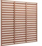 vidaXL Zaunplatte WPC 180x180 cm Braun - Braun