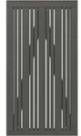 Plus Einzeltor Tangent inkl. Beschl&auml;ge 95 x 180 cm umbragrau fungizidbehandelt...