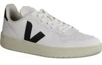 Veja V-10 Herrensneaker, Leder/Textil, White/Black, nachhaltig produziert -