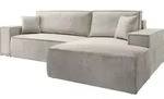 Selsey Farese &ndash; Ecksofa mit Cordbezug, Schlaffunktion und Stauraum, Creme, rechts -
