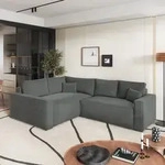 Masseno Ecksofa ERONIS L-S mit Schlaffunktion L-Form, Sofa mit Bettkasten,