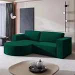 Masseno Ecksofa SORELA M L-S mit Schlaffunktion L-Form, Sofa mit Bettkasten,