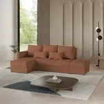 Masseno Ecksofa LUMARI L-S mit Schlaffunktion L-Form, Sofa mit Bettkasten,