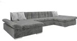 MIRJAN24 Ecksofa Alia Premium mit Regulierbare Armlehnen, U-Form Schlafsofa vom