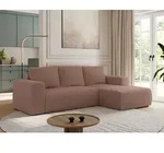 MKS MEBLE Sofa mit Schlaffunktion - Ecksofa mit Schlaffunktion und Bettkasten -...