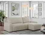 Velvet Stoff, Velvet Couch, Sofa mit Schlaffunktion und Bettkasten, Schlafsofa