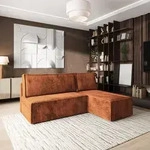 Masseno Ecksofa BRISO T mit Schlaffunktion L-Form, Sofa mit Bettkasten,