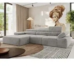 MKS MEBLE L-form Ecksofa RILASSO mit Relax-Funktion, verstellbare Kopfst&uuml;tzen -