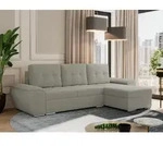 MKS MEBLE Sofa mit Schlaffunktion - Ecksofa mit Schlaffunktion und Bettkasten -...