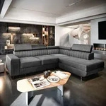 Masseno Ecksofa NOLA R-S mit Schlaffunktion L-Form, Sofa mit Bettkasten,