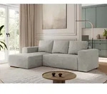 MKS MEBLE Sofa mit Schlaffunktion - Ecksofa mit Schlaffunktion und Bettkasten -...