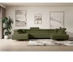 ALTDECOR Ecksofa in U-Form mit Schlaffunktion und Bettkasten GUSA-U -...