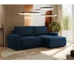 MKS MEBLE Sofa mit Schlaffunktion - Ecksofa mit Schlaffunktion und Bettkasten -...