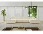 ALTDECOR Ecksofa in U-Form IREA-U2-v2 386x165x80 cm Beige Corner Sofa Bett...