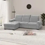 Ecksofa ALEX MINI - Sofa mit Schlaffunktion & Bettkaste, Farbe: voss07...