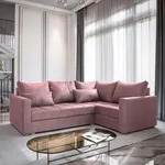 Masseno Ecksofa LIRENO R-S mit Schlaffunktion L-Form, Sofa mit Bettkasten,