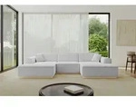 ALTDECOR Ecksofa in U-Form IREA-U1 301x165x80 cm Hellgrau Corner Sofa Bett...