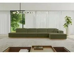 ALTDECOR Ecksofa in L-Form IREA-L3-v2 412x165x80 cm Gr&uuml;n Corner Sofa Eckcouch...