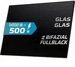 SUNNIVA&reg; Solarmodul 500 W FULL BLACK Bifazial Glas/Glas PV Modul Solarpanel -...