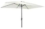Sonnenschirm 300x200 cm UV30+ rechteckig Kurbelschirm Gartenschirm beige Alu - Beige