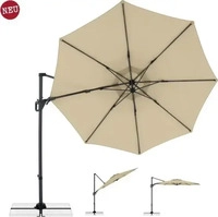 doppler 409288822, Doppler LIFE Side Sonnenschirm Braun