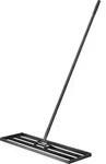 Wiltec Aluminium Rasenrakel 91,4 x 25,4 cm mit 2 m Stiel, Rasen Rakel Unebenheiten im