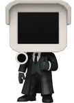 Skibidi Toilet POP! Rocks Vinyl Figur Cameraman 9 cm - Wei&szlig;