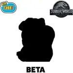 Jurassic World Tubbz Mini PVC Figur Beta 5 cm - Grau