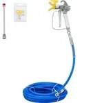 VEVOR Airless-Farbspritzschlauch-Set, 15,24 m 3600 psi Hochdruck-Faserschlauch mit