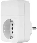 REV Steckdosenadapter Combini, wei&szlig; - Wei&szlig;