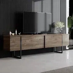 Skye Decor, Luxe - Walnut, Black, TV-Schr&auml;nke, Nussbaum, 180 x 50 x 30 cm -