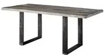 MASSIVMOEBEL24 Esstisch Mango 170x90x76 grau lackiert HEAVY INDUSTRY #100 - Grau